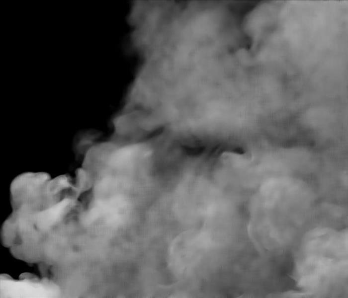 smoke gray on black background