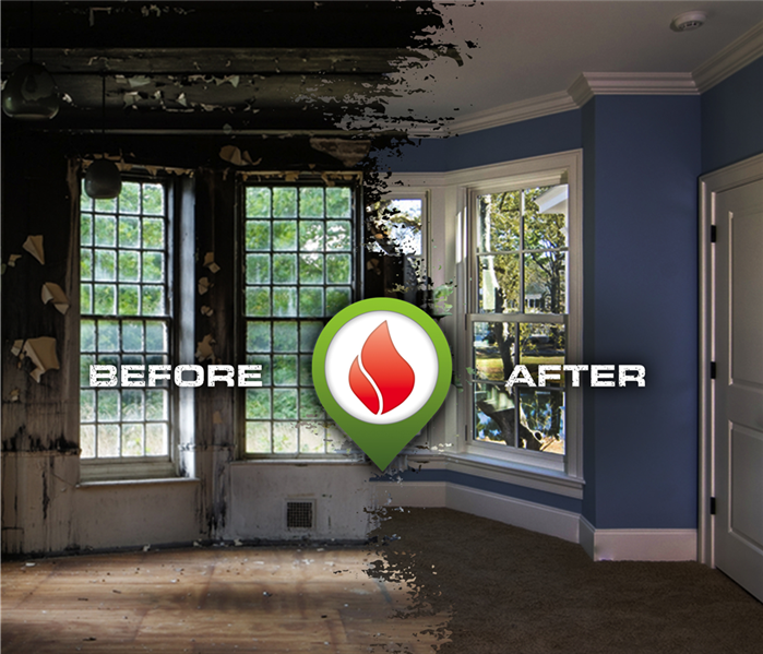  fire cleanup of room